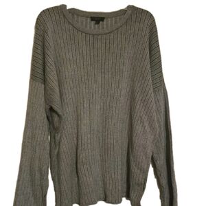 COS Men's Gray Ribbed‎ Sweater